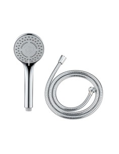 Conjunto de ducha basic, cabezal 5 funciones + manguera 150 cm