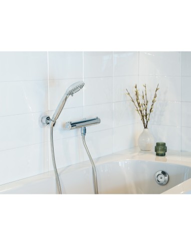 Conjunto de ducha basic, cabezal 5 funciones +...