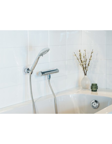 Conjunto de ducha basic, cabezal 5 funciones + manguera 150 cm