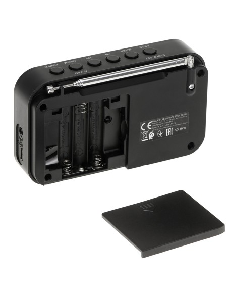 Radio digital pll am/fm ad 1906, 12,5 x 3 x 7,5 cm