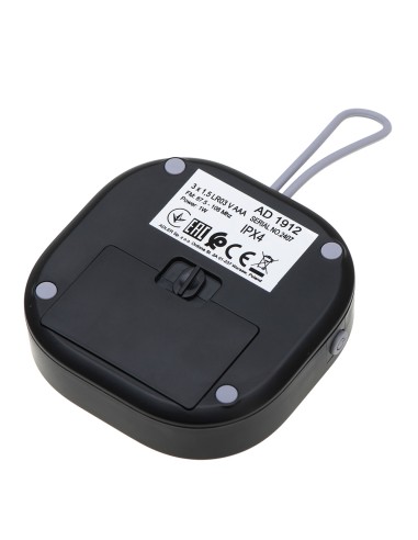 Radio fm resistente al agua ipx4 ad 1912, 9 x 9...