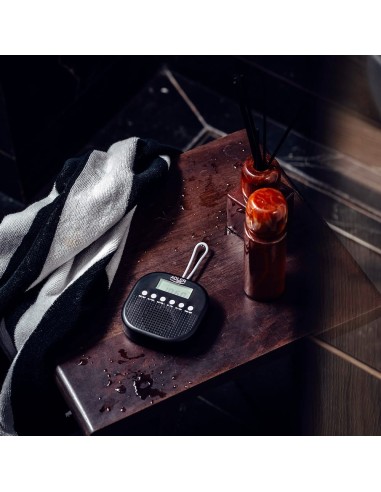 Radio fm resistente al agua ipx4 ad 1912, 9 x 9...