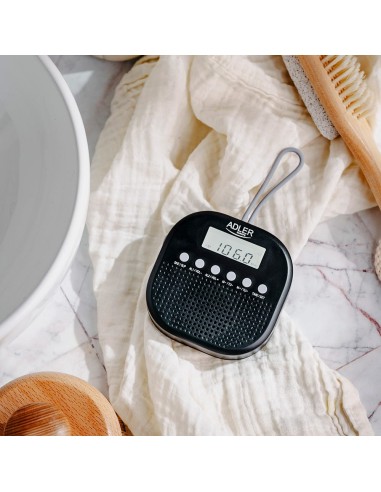 Radio fm resistente al agua ipx4 ad 1912, 9 x 9...