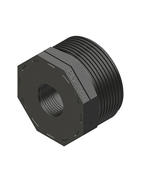 Reducción rosca macho/hembra polipropileno 3/4" x 1/2"