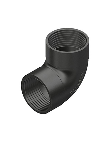 Codo 90° rosca hembra polipropileno 1"