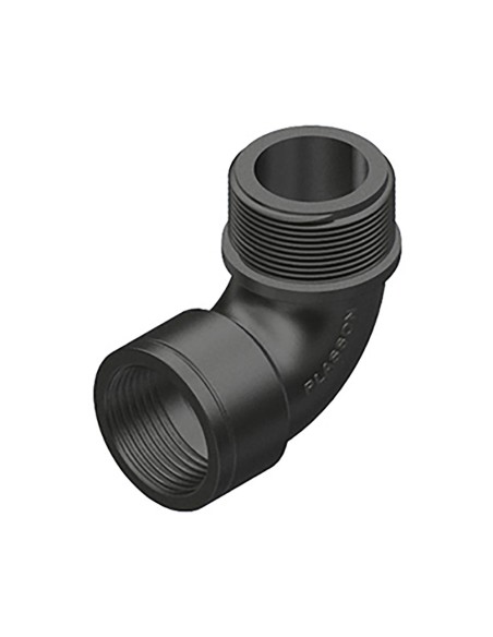 Codo 90° rosca macho/hembra polipropileno 1/2"