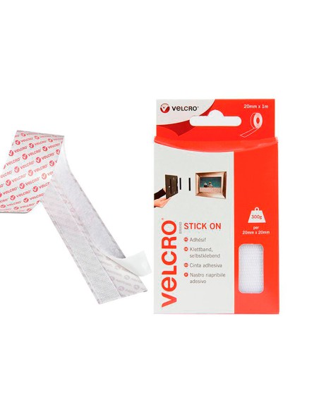 Cinta adhesiva uso general color blanco 20 mm x 1 m