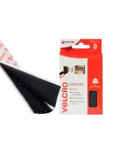 Cinta adhesiva uso general color negro 20 mm x 1 m