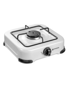 Cocina de gas butano/propano esmaltada 1 quemador, blanca, 270 x 300 x 90 mm