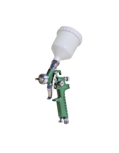 Mini pistola de pintar hvlp deposito de plastico p800. mota