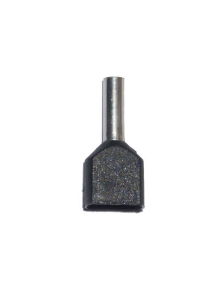Puntera aislada 01,50 mm², doble, negra, 100 uds