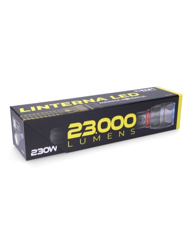 Linterna led de largo alcance 23000 lm