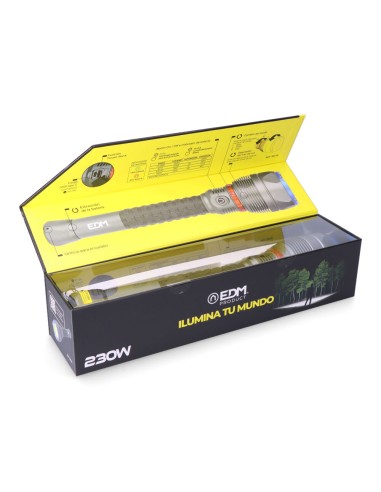 Linterna led de largo alcance 23000 lm