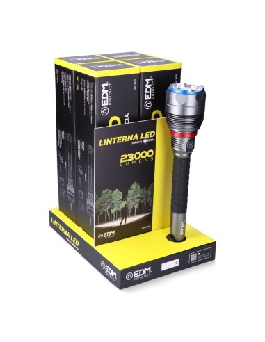 Linterna led de largo alcance 23000 lm