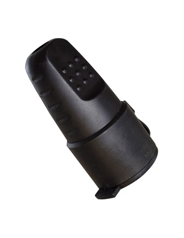 Base bipolar schuko negra con tapa y obturador 16 a 250 v (retractilada)