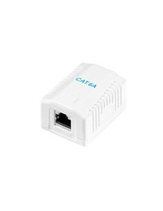 Caja de superficie 1 conector rj45 cat. 6a apantallado