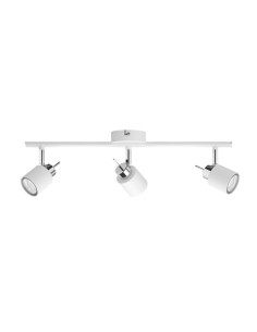 Foco 3 elementos meranti gu10 (bombilla no incluida) color blanco 8 x 47,4 x 15,5 cm