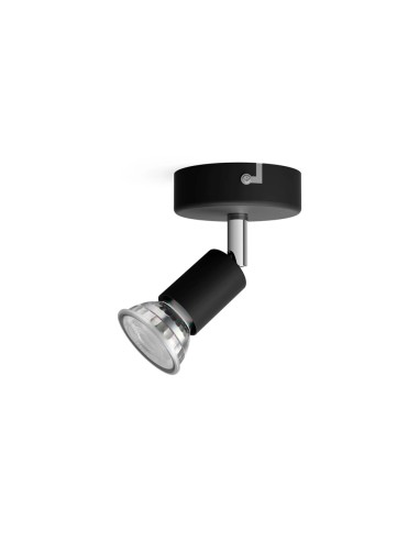 Foco 1 elemento limbali gu10 (bombilla no incluida) color negro ø 8 x 13 cm