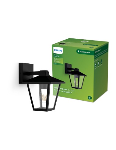 Aplique exterior kinno e27 25 w sin bombilla,...