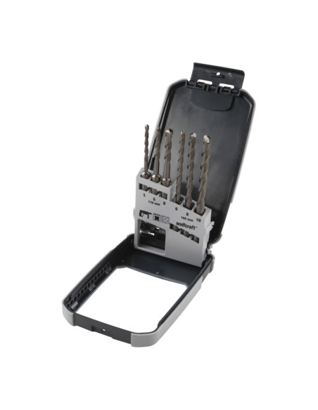 Broca para hormigón filo de carburo de tungsteno, sds-plus, ø5-10 mm, juego 6 piezas