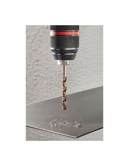 Broca para metal hss cobalto rectificada, ø6 x 93 mm