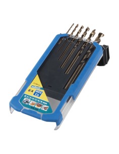 Broca para metal hss cobalto rectificada, ø2-8 mm, juego 6 piezas