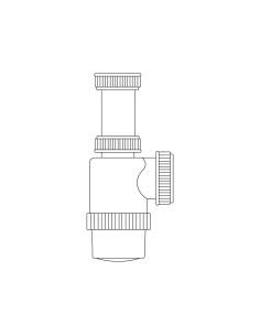 Sifon de botella extensible 1" 1/2" 2