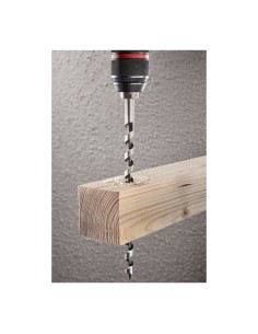 Broca para vigas de madera, vástago hexagonal, ø10 x 400 mm 2