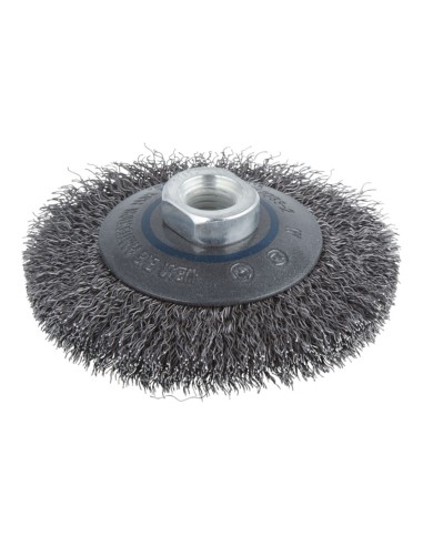 Cepillo cónico de alambre de acero, rosca m14, ø100 x 15 mm