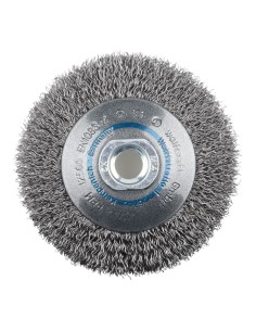 Cepillo cónico de alambre de acero, rosca m14, ø100 x 15 mm 2