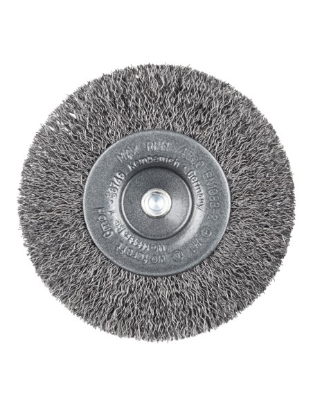 Cepillo de disco de alambre de acero ø100 x 16 mm