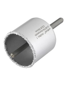 Corona de perforación recubierta de carburo de tungsteno, con adaptador, ø68 x 55 mm