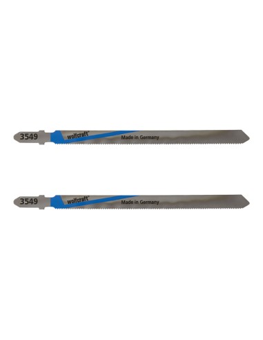 Hoja de sierra de calar hss 130 mm vástago t metal 2 uds