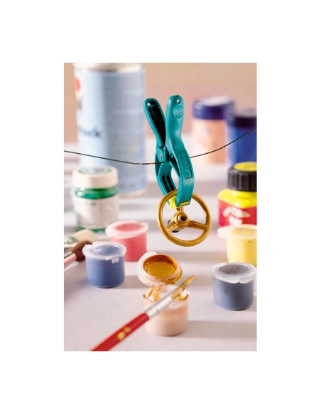 Pinza mini con resorte microfix s, 20 mm, 6 uds