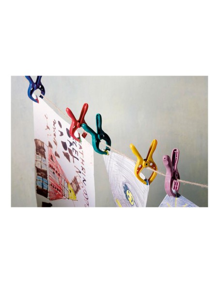 Pinza mini con resorte microfix s, 20 mm, 6 uds