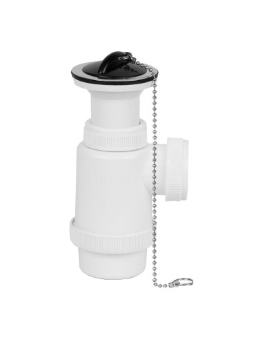 Sifon de botella extensible v70 1" 1/2" con cadena y tapon