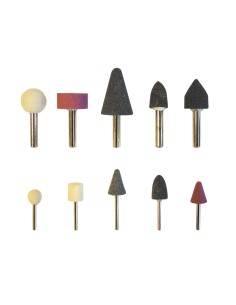 Blister 10 piedras montadas vastago 3 y 6 mm