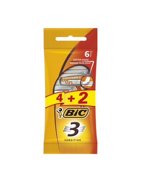 Maquinilla de afeitar 3 sensitive pack 4+2 uds