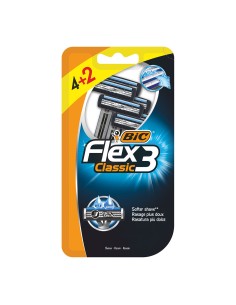 Maquinilla de afeitar flex 3 classic blister 4+2 uds