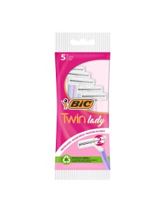 Maquinilla depilar desechable twin lady pack 5 uds