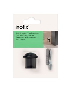 Tope puerta con tórica negro (blister) 2