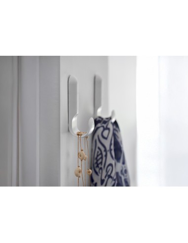 Colgador adhesivo atlas blanco