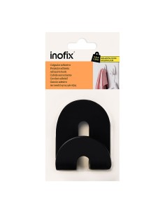 Colgador adhesivo calma negro 2