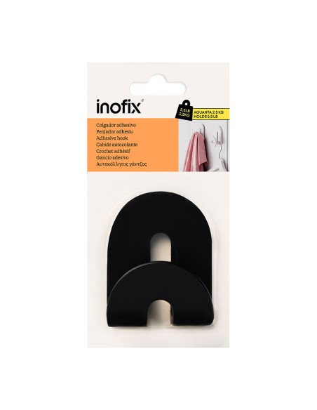 Colgador adhesivo calma negro