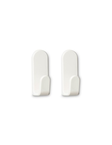 Colgador adhesivo taga blanco, 2 uds