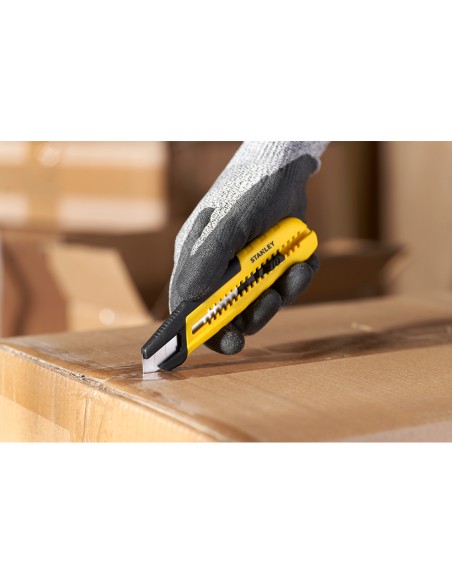 Cúter bi-material segmentación lateral con deslizador estándar 18 mm