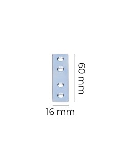 Pletina zincada 55x15x1mm 2