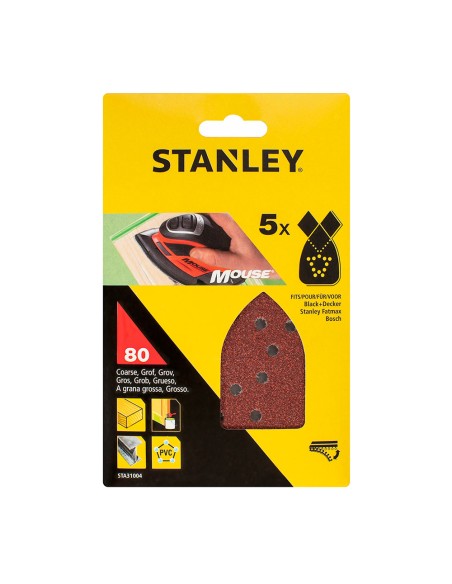 Hojas de lijadora de detalles mouse® 80 g - 5 uds