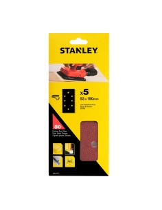 Hojas de lija perforadas de ajuste rápido 80 g 93 x 190 mm - 5 uds 2