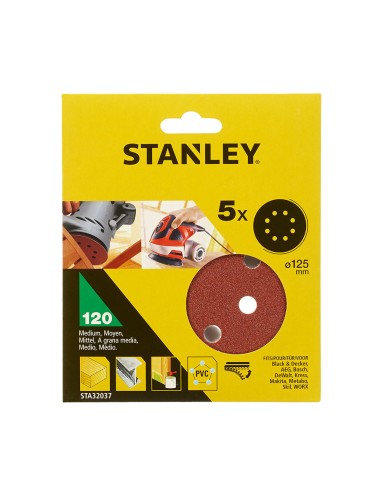 Discos lijadora roto-orbital 120 g ø125 mm - 5 uds